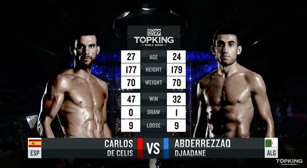 TK10 Tournament : Carlos De Celis (Spain) vs Abderrezzaq Djaadane (Algeria) (Full Fight HD)